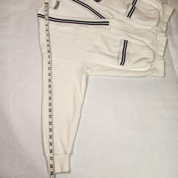 Wimbledon Tennis Championship Sweater Women's Small Cable-Knit Kent & Curwen - Picture 8 of 9